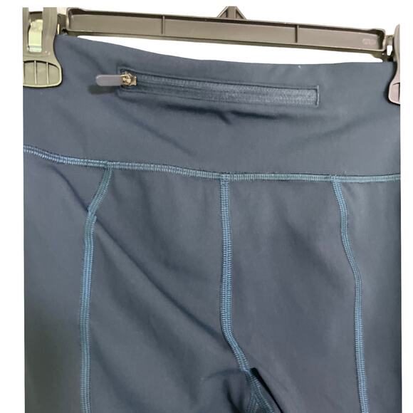 Lululemon Wunder Train Crop 23” True Navy Teal Stitch Size 6 High-Rise Leggings - Picture 6 of 8